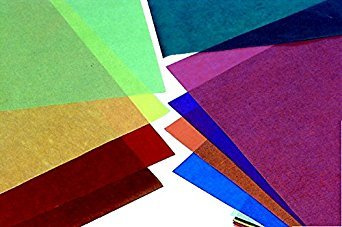 Folia 82509 Transparentpapier, groß, 48 x 69 cm, verschiedene Farben