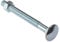 Bulk Hardware BH02174 Bullone a Testa Tonda e Quadro Sottotesta con Dado, M10, 100 mm, Bianco