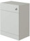 VeeBath NWC633 Linx BTW Back to Wall WC Toilet High Gloss White Bathroom Furniture Concealed Cistern Cabinet Unit - 600 x 330mm