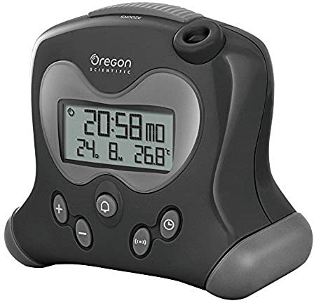 Oregon Scientific RM313PN - Réveil avec Projection de l'Heure et Température Intérieure (Noir)