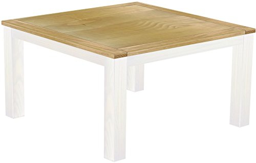Esstisch Rio Classico 140x140 cm Brasil Weiß mit Sperrholzeinlage Küchentisch großer Tisch Holztisch Pinie Massivholz Brasilmöbel