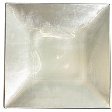 Home Coupé Dessous de Plat carré, 30 cm, Plastique, Argent