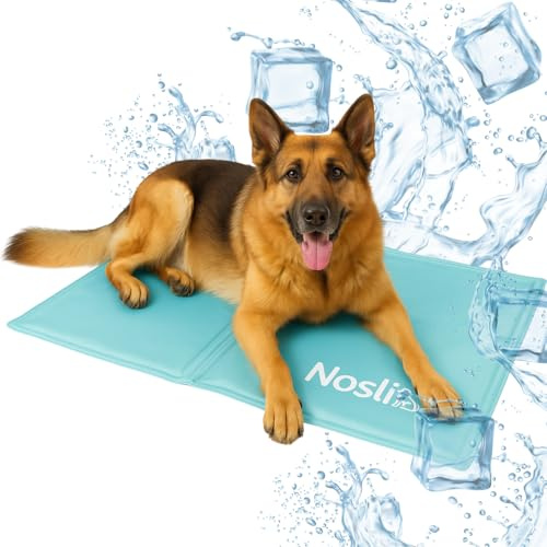Nosli selbstkühlende Kühlmatte für Hunde & Katzen, XL (76×103 cm) | Gel-Kühlmatte für Hunde, Katzen & Menschen, selbstkühlend, ohne Strom oder Wasser, für Zuhause & unterwegs
