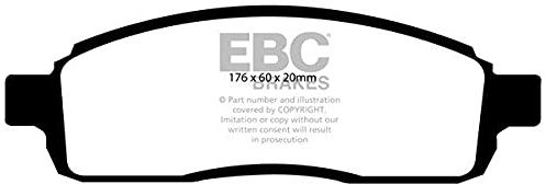 EBC Brakes DP61696/2 Brake Pads, Green