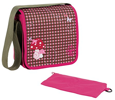 LÄSSIG Mini Messenger Bag Kindergartentasche, Mushroom magenta