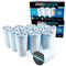 ZeroWater Replacement Water Filter Cartridges, 5 Stage Filtration System Reduces Fluoride, Chlorine, Lead and Chromium, 12 x Filter