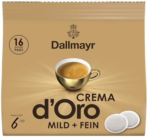 Dallmayr Crema d 'Oro mild & fein Pads (16 Kaffee Pads)