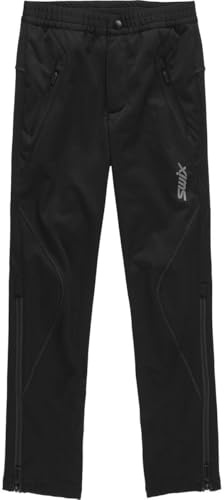 Swix Boys' Juniors Lillehammer Insulated Windproof Water-Resistant Breathable Stretchy Active Pants, Black, 116/6Yrs