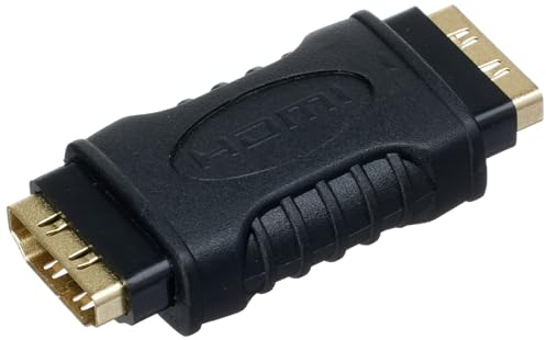 StarTech.com Adattatore HDMI Femmina, Femmina, Connettore HDMI a HDMI F/F ad elevata velocità 4K 30Hz, Accoppiatore/ Convertitore HDMI femmina a HDMI femmina, Nero (GCHDMIFF)
