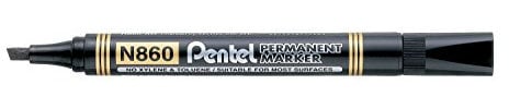 Pentel 4.5mm Chisel Tip Permanent Marker - Black