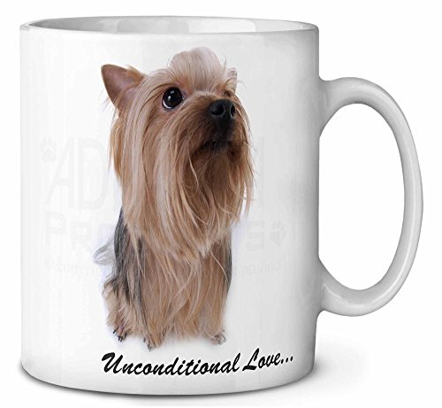 Advanta Group Yorkshire Terrier Dog-with Love Ceramic 10oz Coffee Mug/Tea Cup Printed Full Colour Ref:AD-Y1UMG
