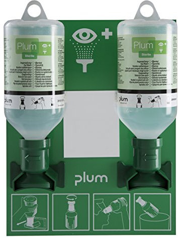 Plum 4694 – Estación de limpieza de ojos con 2 botellas