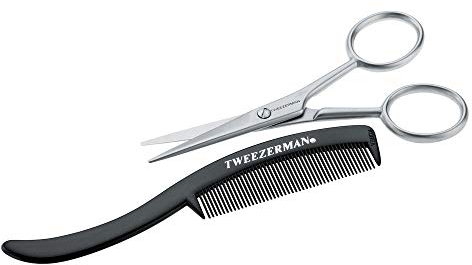 Tweezerman G.E.A.R For Men Moustache Scissors and Comb