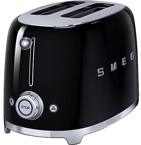 Smeg TSF01BLUK Retro Style 2 Slice Toaster - Black