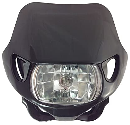 Alchemy Parts Motorrad Scheinwerfer 12V/35W für Streetfighter Projekt Bikes