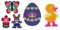 Hama Happy Price Toys Midi Stiftplatten Set 21 - Oster Set 2 - Küken,Ei,Häschen,Blume,Schmetterling Bügelanleitung im Blister Beutel
