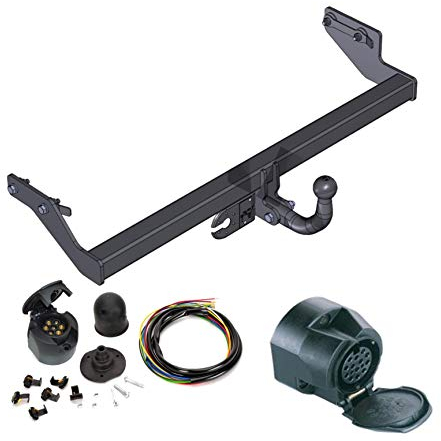 AHK Anhängerkupplung mit Elektrosatz 13 polig für Mercedes A-Series W-168 1997-2004 Anhängevorrichtung Hängevorrichtung - starr, mit angeschraubtem Kugelkopf