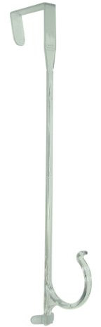 Adams Christmas 9202-99-1740 Over Door Wreath Holder, Clear, Plastic