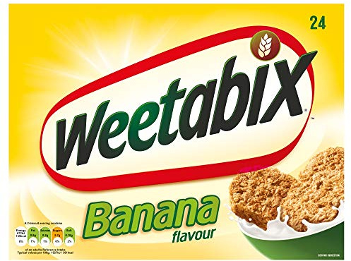 Weetabix Banana Cereal, 24 Biscuits (Pack of 5, total of 120 biscuits)