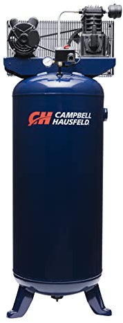 Campbell Hausfeld 60 Gallon Vertical Air Compressor, 3.7 HP, 240V, 135 Max PSI, Blue