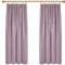 Deconovo – Juego de 2 Cortinas para casa, decoración para el hogar, con Ventana, Interior, Cocina, Restaurante, para Puerta, salón, balcón ocupante, Rosa, 117 x 138 cm