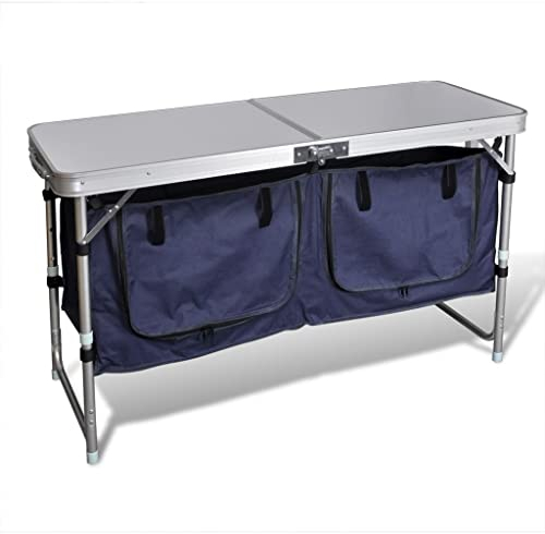 vidaXL Alu Campingschrank Camping Küche Stoffschrank Faltschrank Campingküche
