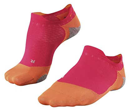 FALKE Women's RU5 Race Invisible W In Functional Yarn Anti-Blister 1 Pair Running Socks, Red Rose 8564, 5.5-6.5