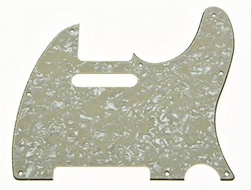 KAISH Plektrumschutz für Telecaster, 8 Löcher, Telecaster, Aged Pearl