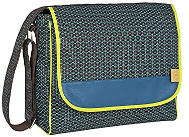 LÄSSIG Baby Wickeltasche Babytasche Stylische Umhängetasche inkl. Wickelzubehör/ Casual Messenger Bag Patchwork
