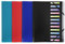 Exacompta 55180E Premium Ordnungsmappe Opak. Aus stabilem Kunststoff DIN A4 12 Fächer 3 Klappen dehnbarer Rücken und 2 Gummizüge Register-Mappe Eckanner-Mappe 1 Stück Zufallsfarbe