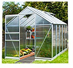 Gewächshaus Vitavia Apollo 6200 Alu silber 6mm Hohlkammerplatten 6,2m²