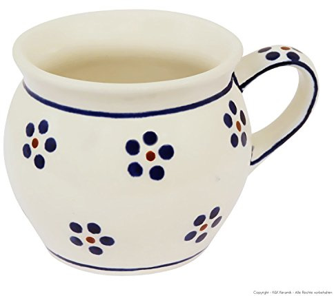 Böhmischer Becher aus Bunzlau, V=0.16 Liter, im Dekor 1