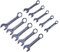 Amtech K2001 10 Piece Stubby Combination Wrench Set