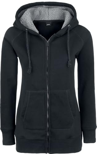 Forplay Teddy Hoodie Frauen Kapuzenjacke schwarz Casual Wear S