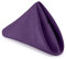 Trimming Shop 20 Inch Baumwolle Polyester Schwarz Tisch Serviette für Heim, Hotel, Essen, Hochzeit, Bankett, Party, Events, Gesäumt Kanten Leicht & Maschinenwaschbar, 1Pc - Lila, 50 x 50cm