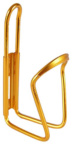 Alu Flaschenhalter Trinkflaschenhalter Fahrrad Getränkehalter Halter-F3 (Gold)