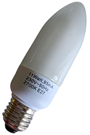 Energiesparlampe McShine dimmbar, E27, 230V, 11W, Kerz