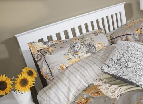 Gere Headboard by Sweet Dreams Solid Wood in Pure White King