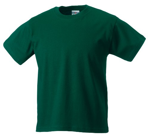 Jerzees Schoolgear Childrens Classic Plain T-Shirt (9-10) (Bottle Green)