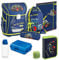 Schulranzen-Set 8tlg. Spirit COOL Traktor Ranzen 1. Klasse mit Federmappe und Regenschutz-Hülle gelb