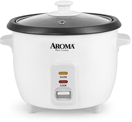 Aroma - Olla de arroz (6 tazas, 1 unidad), color blanco