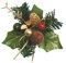 Culpitt Christbaumkugel mit Weihnachtskugel, verziert, Rot, Grün, Gold, 70 mm, für Kuchen, Basteln und Dioramas