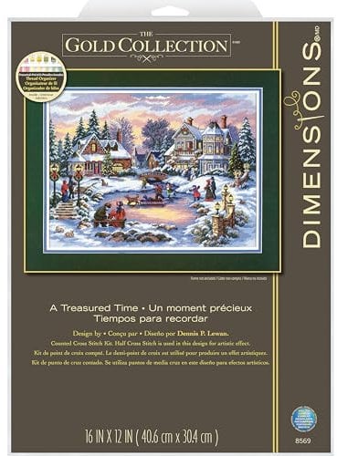 DIMENSIONS Zählmusterpackung mit Zählmuster, Gold, c1