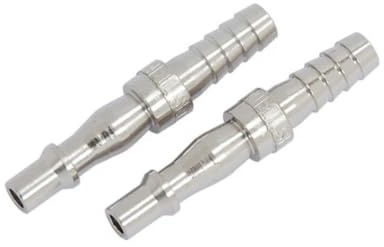 Neilsen CT1687 2pc 3/8in BSP Air Hose Bayonet Fitting with Hose Barb | 2pc fitting set, 3/8in BSP fitting, air hose bayonet fitting, hose barb connection, air line fitting