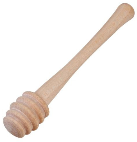 Honigheber aus Holz, 10,5 cm, sauberes Dosieren von Honig & Sirup ohne Kleckern, geschmacksneutraler Honig-Löffel, Honigspirale aus heimischem Ahorn-Holz