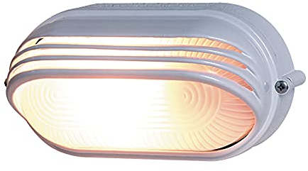 REV Ovalleuchte, Wandlampe Deckenlampe oval, bis 60 Watt, IP44, E27, weiß