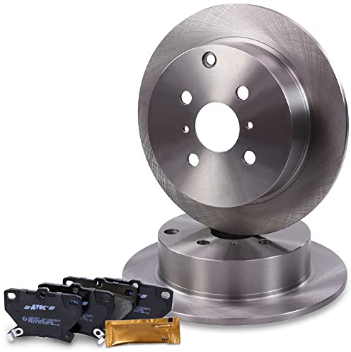 BESTPRICE Bremsenset Hinterachse inkl. Bremsscheiben Ø 269 mm Voll + Bremsbeläge hinten, Kompatibel mit TOYOTA COROLLA (_E12_), PRIUS Stufenheck (_W1_), YARIS (_P1_), YARIS VERSO (_P2_)