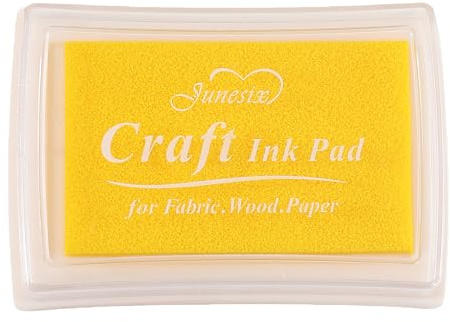 Craft Bunt Tinten Auflage für Papier Holz Stoff Stempelkissen für Stempel (Yellow)