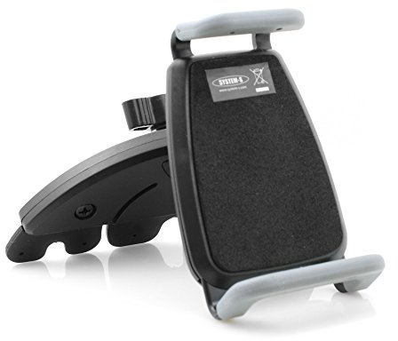 System-S KFZ Auto Universal CD Schlitz Halterung Halter Mount (ca. 70 mm - 95 mm) für Smartphone Handy Navi GPS