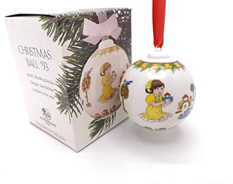 Hutschenreuther Porzellankugel Weihnachtskugel 1993 OVP